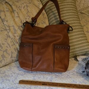 Sam & Hadley Brown Studded Women's Bag